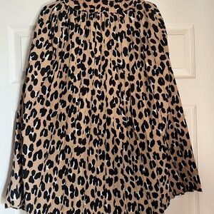 Kate Spade Black and Tan A-Line Skirt